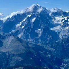 Flugwegposition um 14:36:12: Aufgenommen in der Nähe von 11015 La Salle, Aostatal, Italien in 3654 Meter